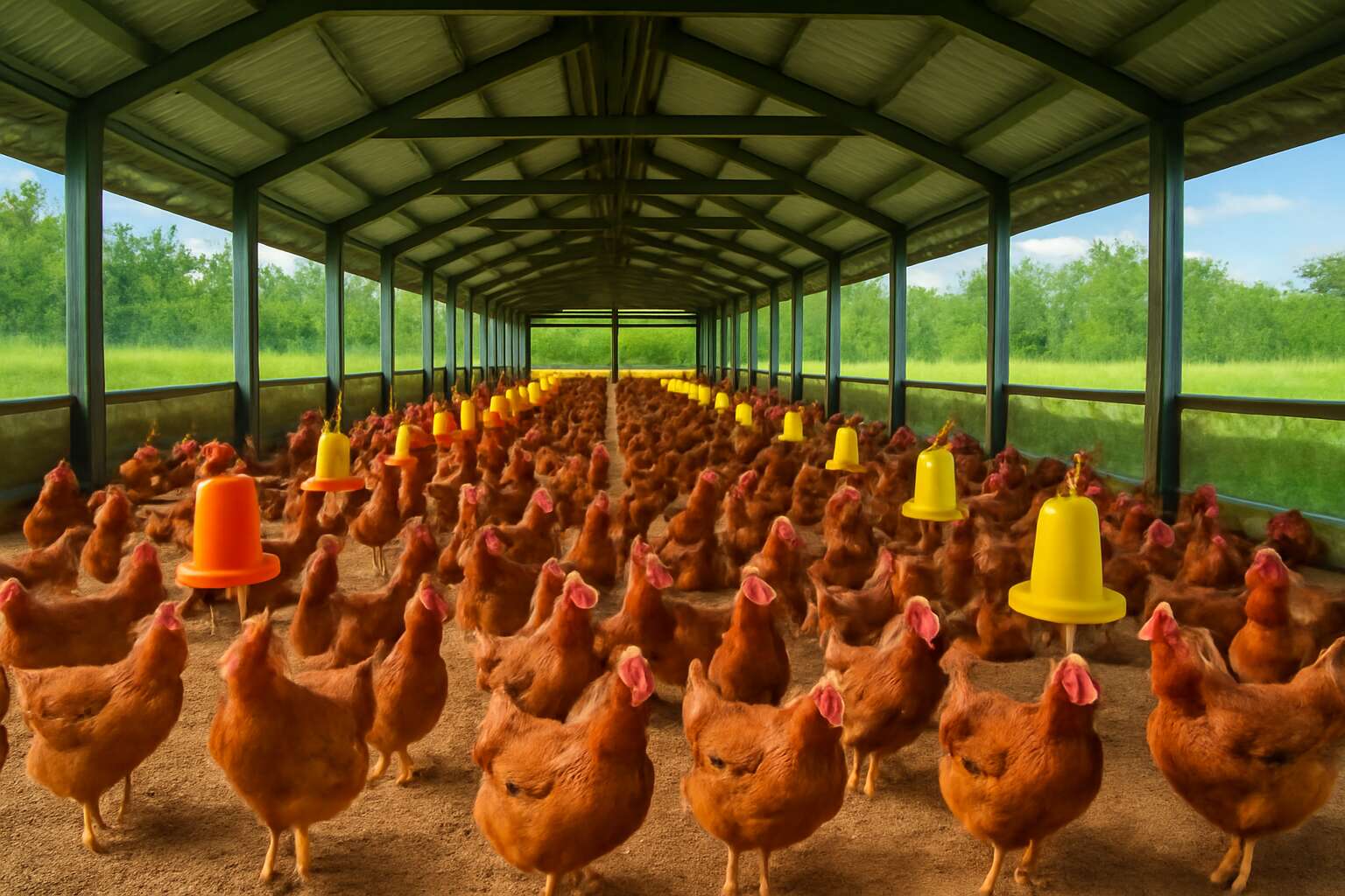 chicken farming process