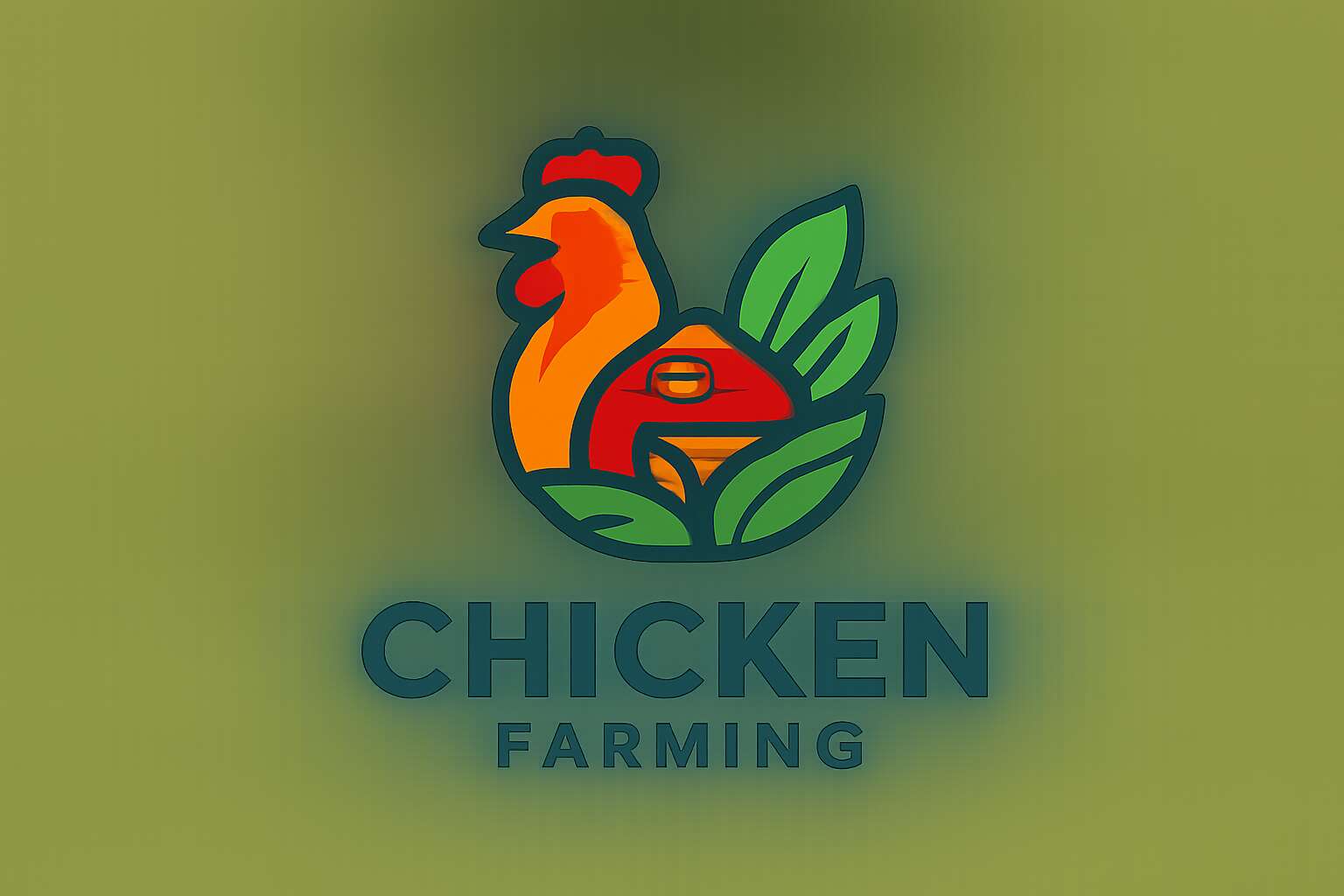 chicken farming logo