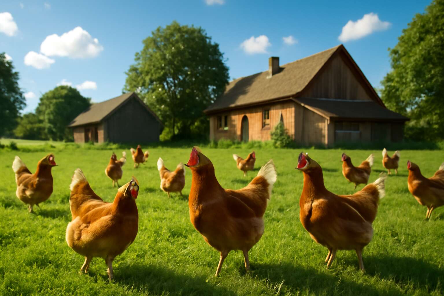 chicken farming free range