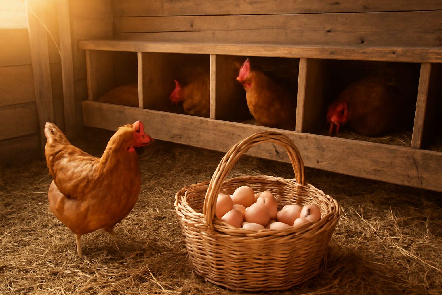 chicken farming eggs