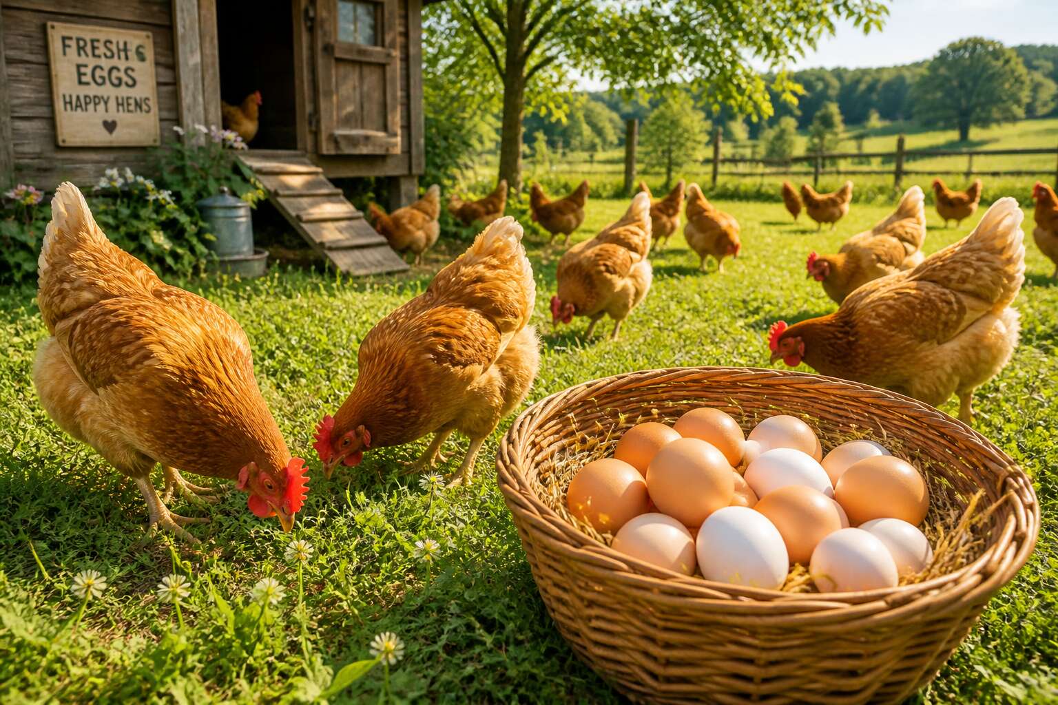 chicken farming for eggs