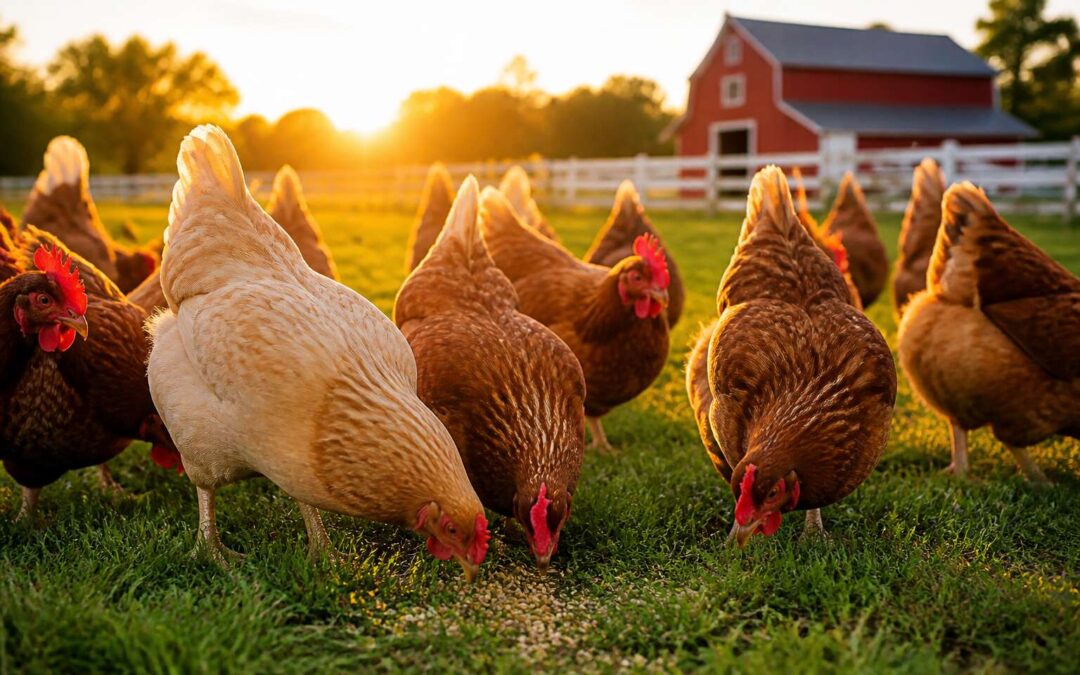 Chicken Farming Pictures Show Poultry Care in Action